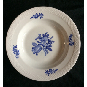 Blblomstret Stel - Dyb Tallerken - 26 cm. - Aluminia