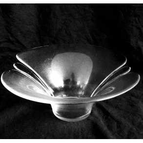 Holmegaard Lilje Skl - Matteret Glas - 26 cm.