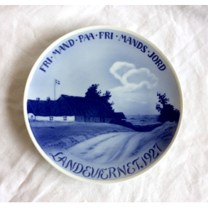Mindeplatte - Landevrnet 1927 - Royal Copenhagen