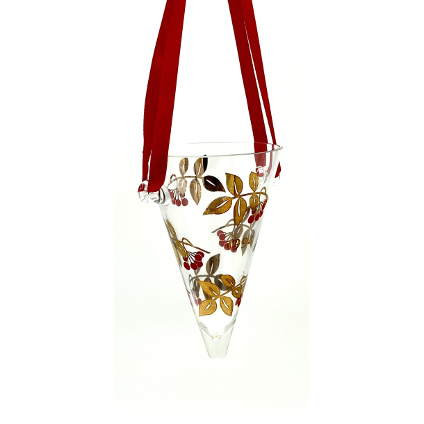 Holmegaard Christmas Juleophng - rets Krmmerhus 1994 - 10 cm.