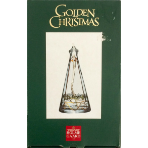 Holmegaard Golden Christmas Jule-Lampe - rets Olielampe 2006 - 18,5 cm.