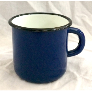 Emalje Stel - Krus - Marinebl - 9 cm. - Aida