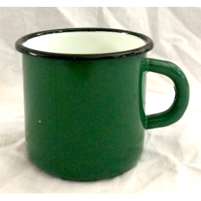 Emalje Stel - Krus - Mrkegrn - 9 cm. - Aida