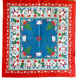 Retro Dug - Juledug - Nisser - 87 cm. - Almedahls Hndtryk