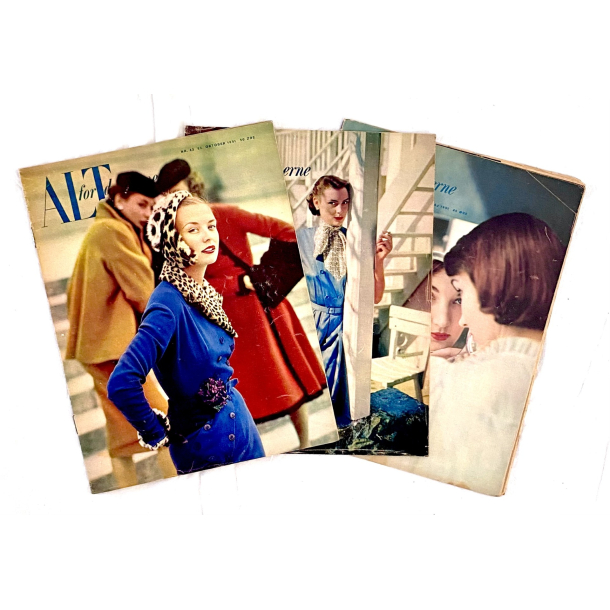 Retro Ugeblade - Alt For Damerne - r 1951 - Nr. 18, 35 &amp; 43 - St Af 3