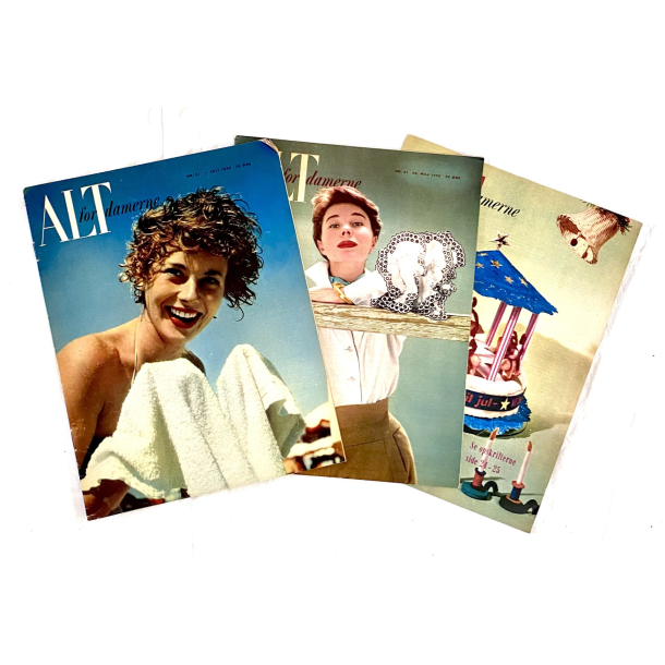 Retro Ugeblade - Alt For Damerne - r 1952 - Nr. 21, 27 &amp; 49 - St Af 3