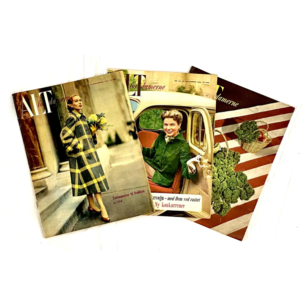 Retro Ugeblade - Alt For Damerne - r 1952 - Nr. 40, 44 &amp; 47 - St Af 3