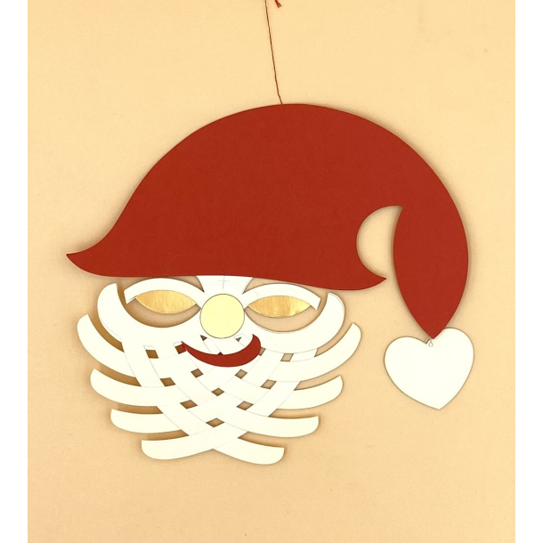 Retro Juleuro - Julemand - Papirklip - 1970'erne - 16,5 cm. - Anni &amp; Bent Knudsen