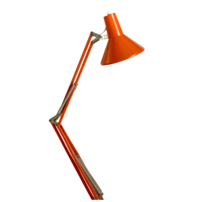 Retro Arkitektlampe - Orange - 76 cm.
