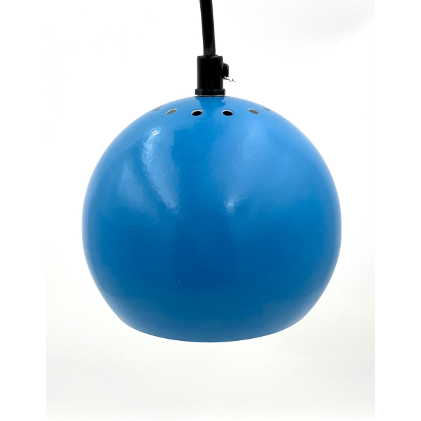 Retro Lampe - Ball Pendel - Turkis - 15 cm.