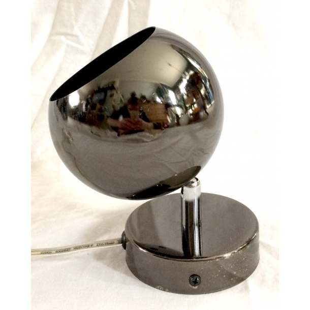 Ball Lampe - Vglampe - Mrk Slv - 17 cm.