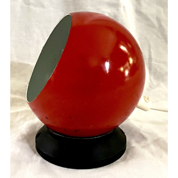 Retro Lampe - Ball Vglampe - Rd - 14 cm.