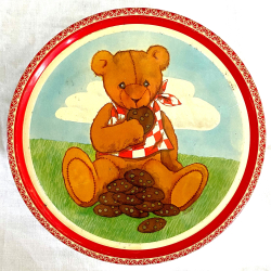 Retro Dse - Danish Cookie Bear - Bamsemotiv - 19,5 cm. - Dansk Biscuit Compagni