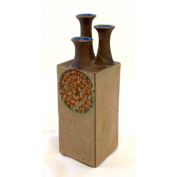 Birgit Borik Vase - 3 Blomster - Stentj - Stauerbyskov Potteri