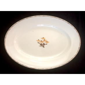 Birthe Stel - Ovalt Fad - 32,5 cm. - Aluminia