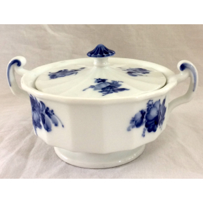 Bl Blomst Stel - Kantet Sukkerskl Nr. 10/8563 - Royal Copenhagen