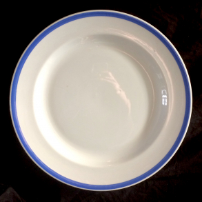 Bl Kant Stel - Rundt Fad - Bred Stribe - 34 cm. - Aluminia