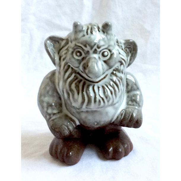 Bobbarkus - Krlle Blle Figur - 11 cm. - Bornholmsk Keramik