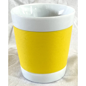 Bodum Canteen Termokop - Espresso - Porceln & Silikone - Gul - 8 cm.