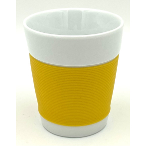 Bodum Canteen Termokop - Porcel�n & Silikone - Gul - 10 cm.