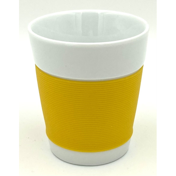 Bodum Canteen Termokop - Porcel�n &amp; Silikone - Gul - 10 cm.