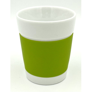 Bodum Canteen Termokop - Porcel�n & Silikone - Limegr�n - 10 cm.