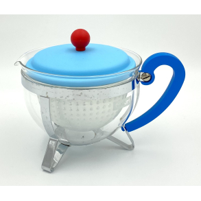 Bodum Chambord Tekande - Turkis & R�d - 1,0 l.