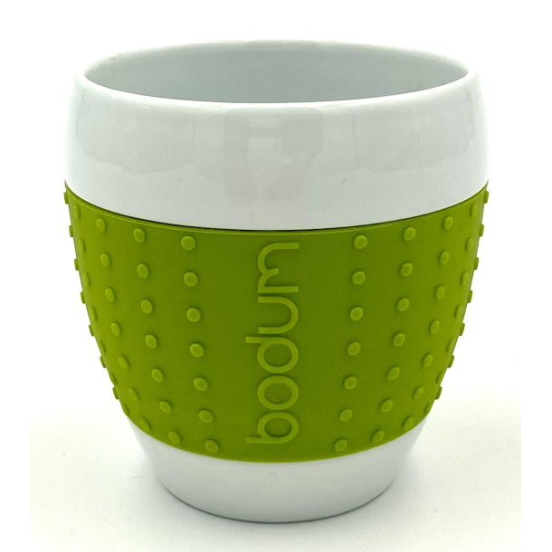 Bodum Pavina Termokrus - Porceln &amp; Silikone - Limegrn - 9 cm.