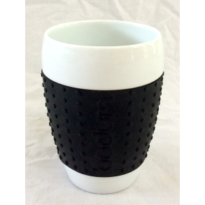 Bodum Pavina Termokrus - Porcel�n & Silikone - Sort - 11,5 cm.