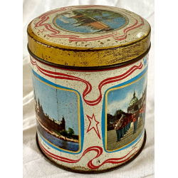 Retro Dse - Forgyldt Bolchedse - Kbenhavnske Motiver - 10,5 cm.