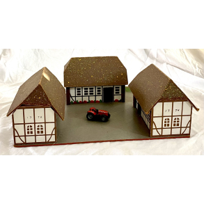 Retro Legetj - Bondegrd - r 1960-1970 - 40 cm.