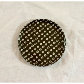 Brun Forglemmigej Glasbrik - 9,5 cm. - Sdahl