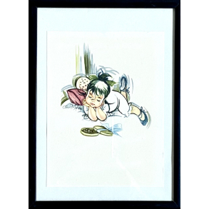 Christel Billede - Pige P� V�relse - �r 1949 - 18,5 cm.