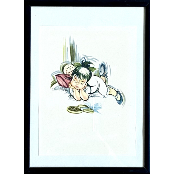 Christel Billede - Pige P� V�relse - �r 1949 - 18,5 cm.