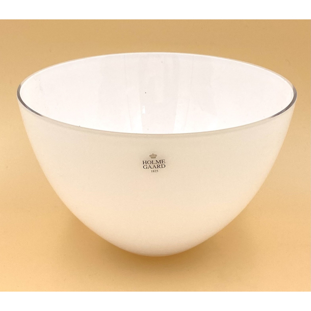 Holmegaard Cocoon Sk�l - Hvidt Glas - 20 cm.
