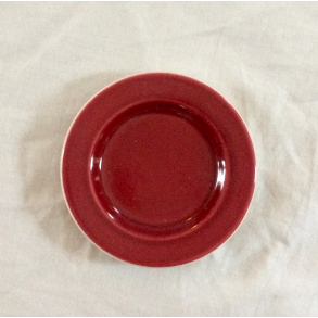 Confetti Stel - Rund Asiet - Bordeauxrd - 9,5 cm. - Aluminia