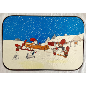 Julepynt - Dkkeserviet - Nisser - Motiv Nr. 1 - 43,5 cm.