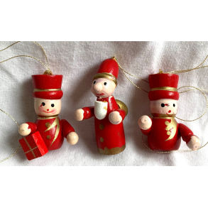 Retro Julepynt - Juleophng - Julemnd - Malet Tr - Daells Varehus - St Af 3