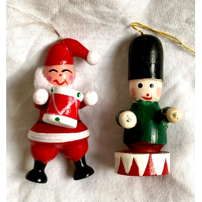 Retro Julepynt - Juleophng - Julemand & Garder - Malet Tr - Daells Varehus - St Af 2