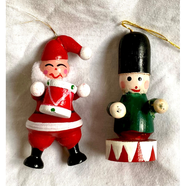 Retro Julepynt - Juleophng - Julemand &amp; Garder - Malet Tr - Daells Varehus - St Af 2