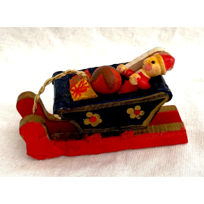 Retro Julepynt - Juleophng - Julemand I Kane - Malet Tr - Daells Varehus