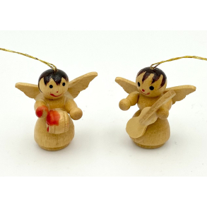 Retro Julepynt - Juleophng - Musik-Engle - Naturfarvet Tr - Daells Varehus - St Af 2