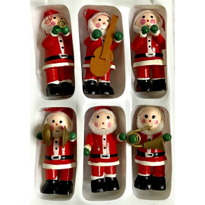 Retro Julepynt - Juleophng - Nisseorkester - Malet Tr - Daells Varehus - St Af 6