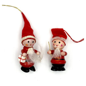 Retro Julepynt - Juleophng - Nisser - Malet Tr - Daells Varehus - St Af 2