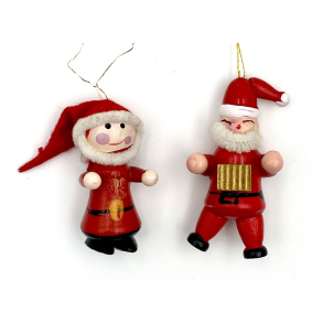 Retro Julepynt - Juleophng - Nisser - Malet Tr - Daells Varehus - St Af 2