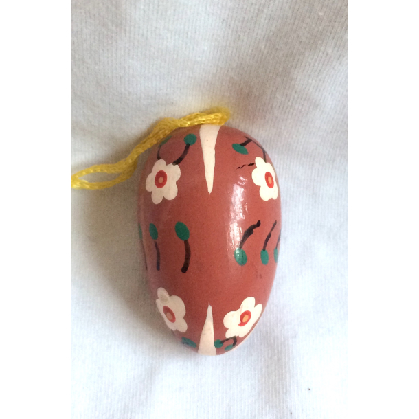 Retro Pskepynt - Pskeg - Malet Tr - Rosa - 4,5 cm. - Daells Varehus