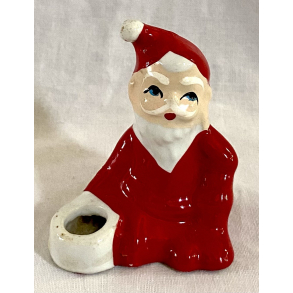 Retro Julepynt - Lysestage - Siddende Nisse - Daells Varehus