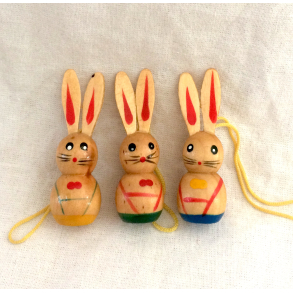 Retro Pskepynt - Pskeharer - Malet Tr - Daells Varehus - St Af 3