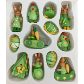 Retro Pskepynt - Ornamenter - Malet Tr - St Af 12