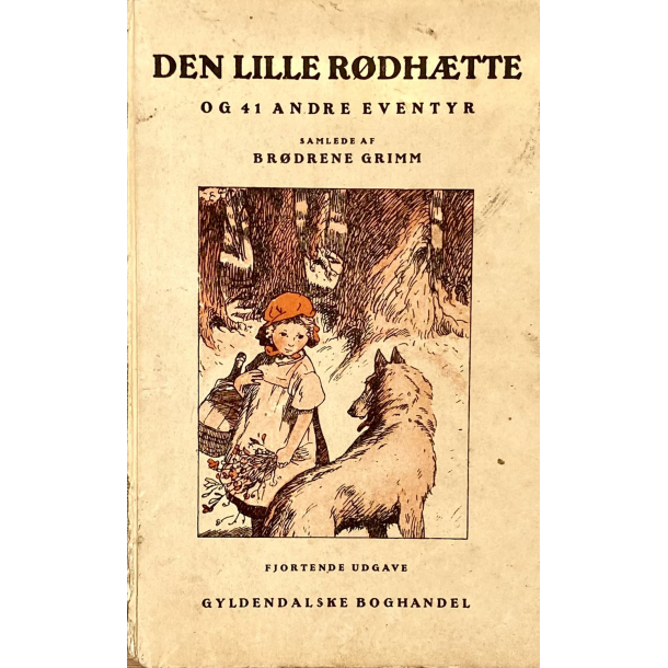Antik Eventyrbog - Den Lille R�dh�tte &amp; 41 Andre Eventyr - �r 1921  - Brdr. Grimm
